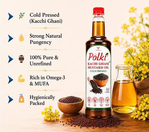 Polki Kacchi Ghani Mustard Oil