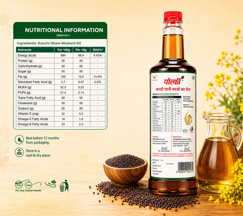 Polki Kacchi Ghani Mustard Oil